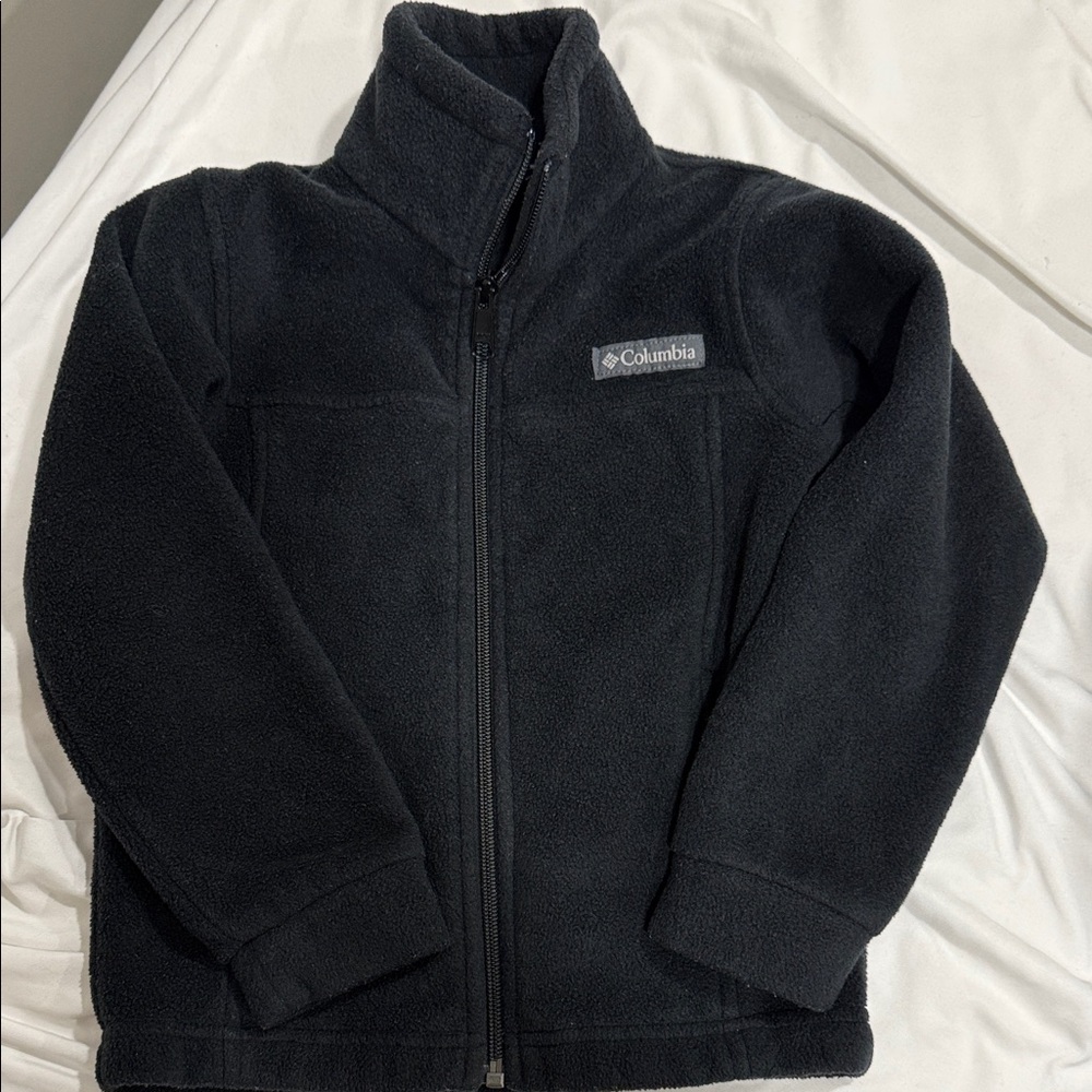 Columbia Black Full-Zip Fleece Jacket kids